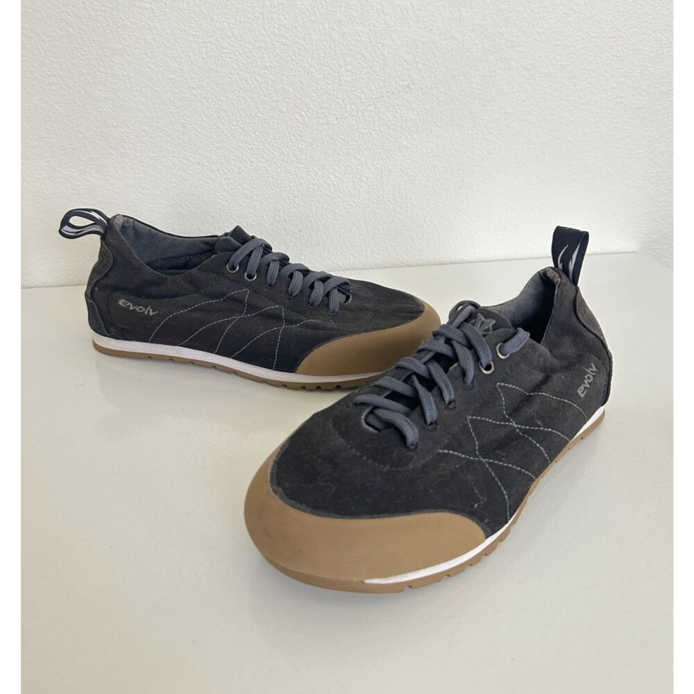 Evolv Cruzer Psyche Approach Shoes Canvas Climbing Bouldering Black Women's 7.5